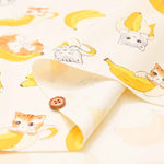 Cotton oxford printed fabric Bananya - nomura tailor