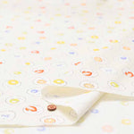 Cotton seating print fabric Fruit Daifuku Striped Enaga - nomura tailor