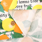 Cotton Oxford Printed Fabric - Lemon - nomura tailor