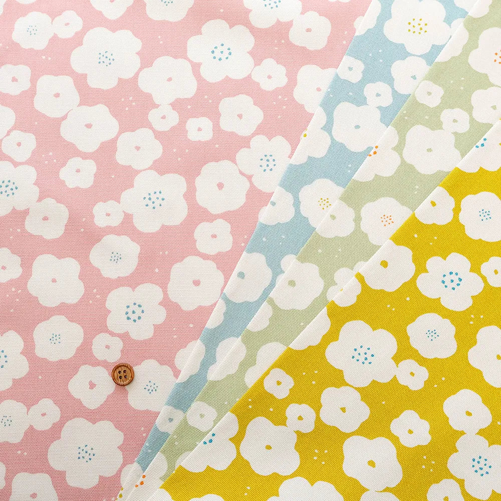 Cotton Oxford Printed Fabric - Flowers - nomura tailor