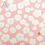 Cotton Oxford Printed Fabric - Flowers - nomura tailor