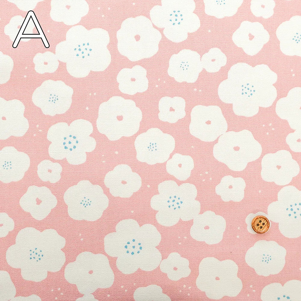 Cotton Oxford Printed Fabric - Flowers - nomura tailor