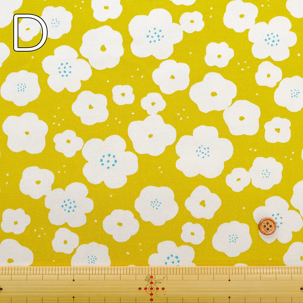 Cotton Oxford Printed Fabric - Flowers - nomura tailor