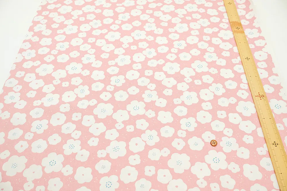Cotton Oxford Printed Fabric - Flowers - nomura tailor