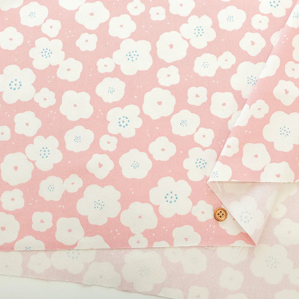 Cotton Oxford Printed Fabric - Flowers - nomura tailor