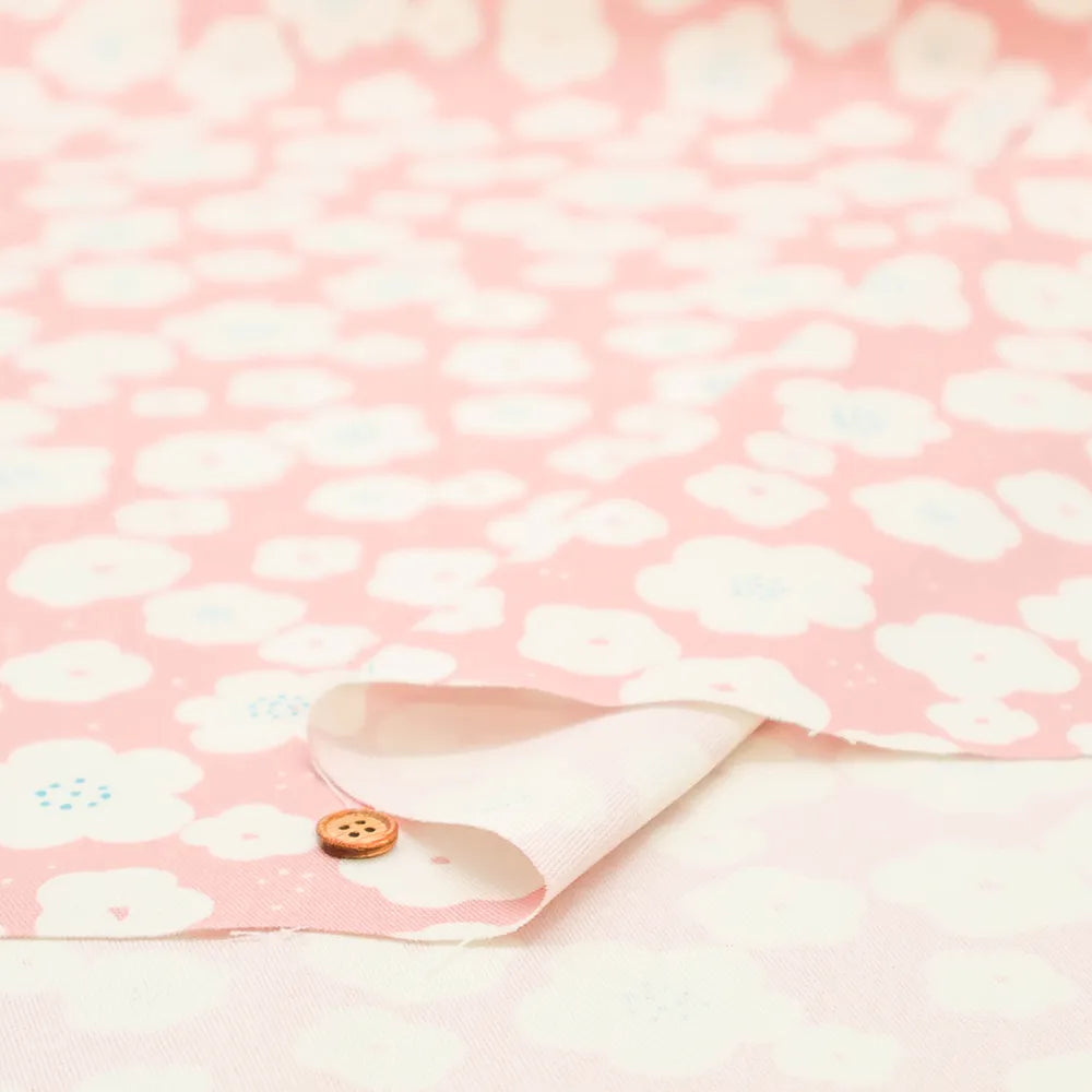 Cotton Oxford Printed Fabric - Flowers - nomura tailor