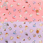 Cotton Sharting Printed Fabric - Cat's Playground Cat Face - nomura tailor