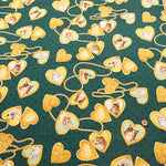 Cotton Sharting Printed Fabric - Cat's Playground Locket pendant - nomura tailor