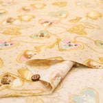 Cotton Sharting Printed Fabric - Cat's Playground Locket pendant - nomura tailor