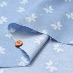 Cotton sheer shibori style printed fabric Small Flower - nomura tailor