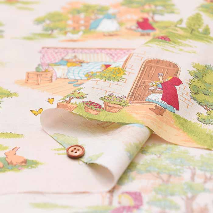 Cotton care printed fabric ALTO ALBERO COLLECTION Red Riding Hood - nomura tailor