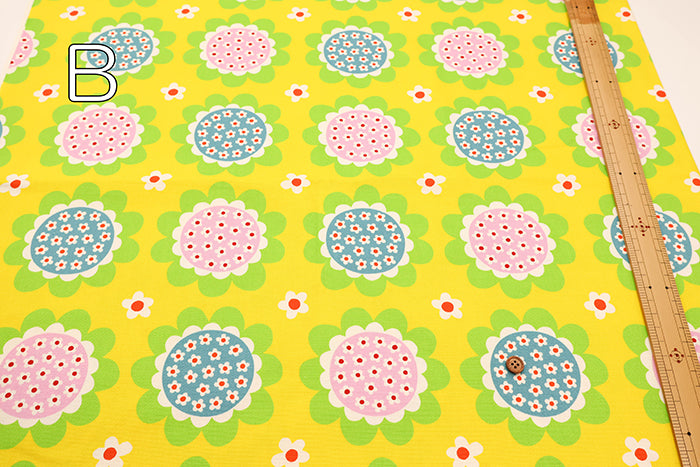 Cotton Oxford Fabric - Flower in Flower - nomura tailor