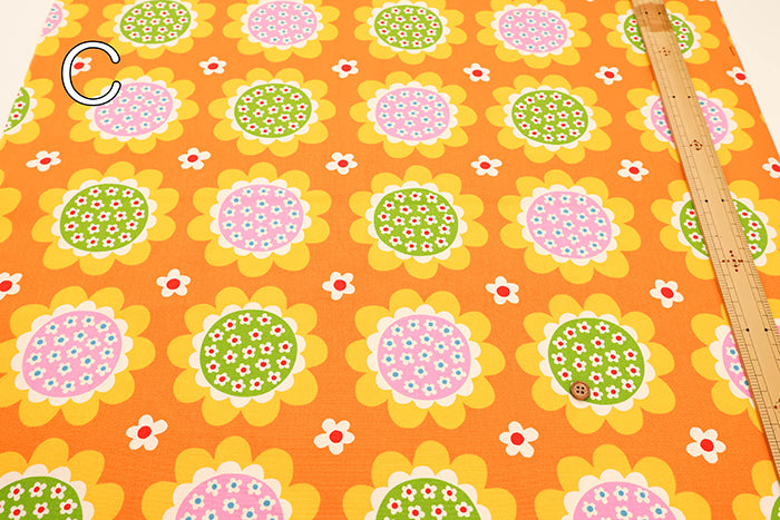 Cotton Oxford Fabric - Flower in Flower - nomura tailor