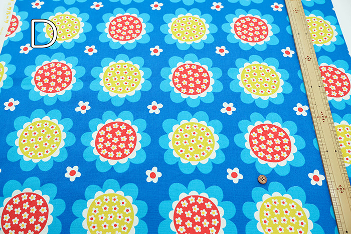 Cotton Oxford Fabric - Flower in Flower - nomura tailor