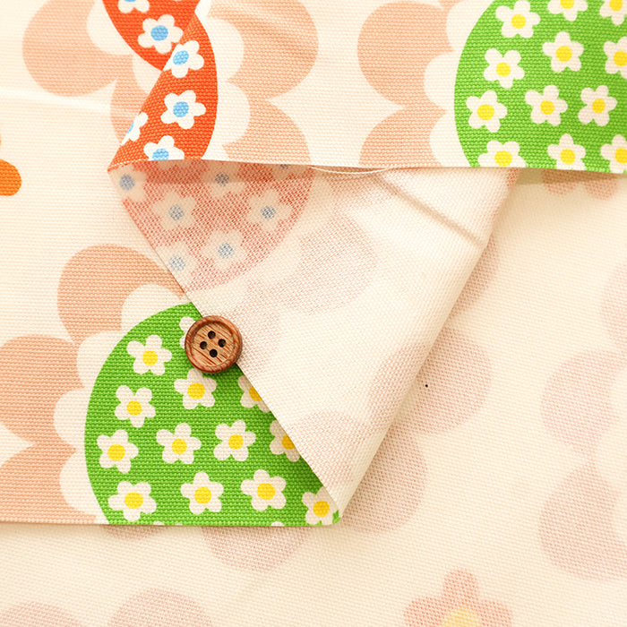Cotton Oxford Fabric - Flower in Flower - nomura tailor