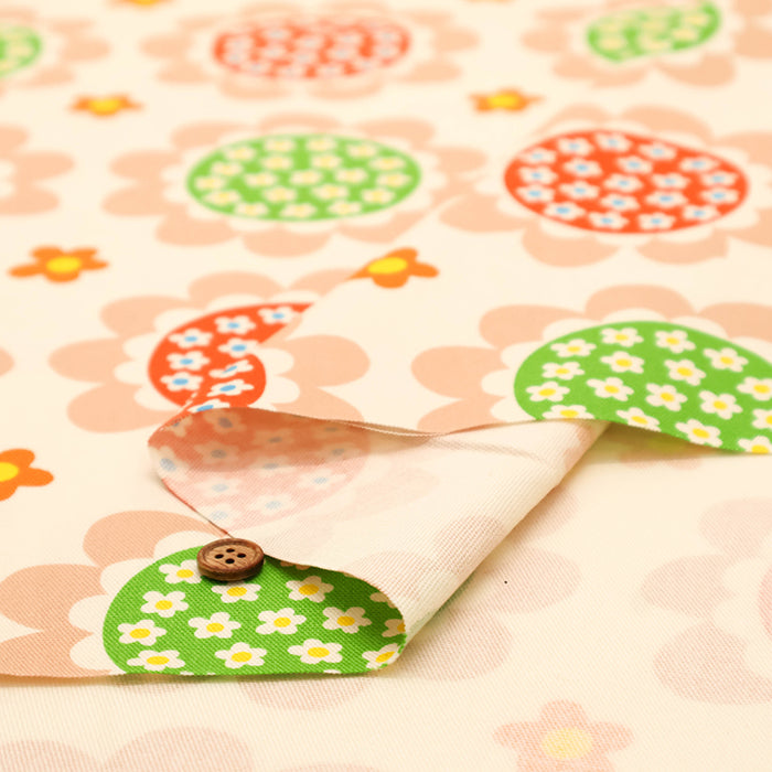 Cotton Oxford Fabric - Flower in Flower - nomura tailor