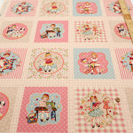 Cotton Muslin Printed Fabric - Cheery Days - Sewing Panel (1 Pattern: Approx. 105cm× 60cm) - nomura tailor