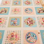 Cotton Muslin Printed Fabric - Cheery Days - Sewing Panel (1 Pattern: Approx. 105cm× 60cm) - nomura tailor