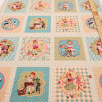 Cotton Muslin Printed Fabric - Cheery Days - Sewing Panel (1 Pattern: Approx. 105cm× 60cm) - nomura tailor
