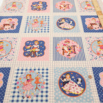 Cotton Muslin Printed Fabric - Cheery Days - Sewing Panel (1 Pattern: Approx. 105cm× 60cm) - nomura tailor
