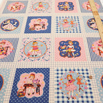 Cotton Muslin Printed Fabric - Cheery Days - Sewing Panel (1 Pattern: Approx. 105cm× 60cm) - nomura tailor
