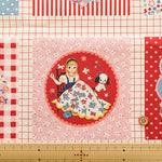 Cotton Muslin Printed Fabric - Cheery Days - Sewing Panel (1 Pattern: Approx. 105cm× 60cm) - nomura tailor