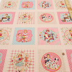 Cotton Muslin Printed Fabric - Cheery Days - Sewing Panel (1 Pattern: Approx. 105cm× 60cm) - nomura tailor
