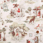 Cotton sheeting print fabric Little story Little Red Riding Hood - nomura tailor