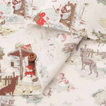 Cotton sheeting print fabric Little story Little Red Riding Hood - nomura tailor