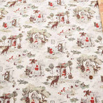 Cotton sheeting print fabric Little story Little Red Riding Hood - nomura tailor