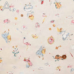 Cotton sheeting print fabric Little Story Alice in Wonderland - nomura tailor