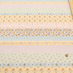 Cotton Sheeting printed Fabric  - Shanti Garden Cat Border - nomura tailor