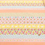 Cotton Sheeting printed Fabric  - Shanti Garden Cat Border - nomura tailor