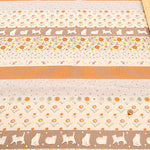 Cotton Sheeting printed Fabric  - Shanti Garden Cat Border - nomura tailor