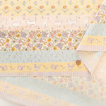 Cotton Sheeting printed Fabric  - Shanti Garden Cat Border - nomura tailor