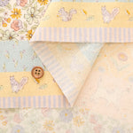 Cotton Sheeting printed Fabric  - Shanti Garden Cat Border - nomura tailor