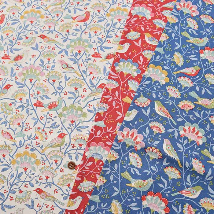 Cotton printed fabric Tilda 2024 S/S Jubilee Bird Tree - nomura tailor