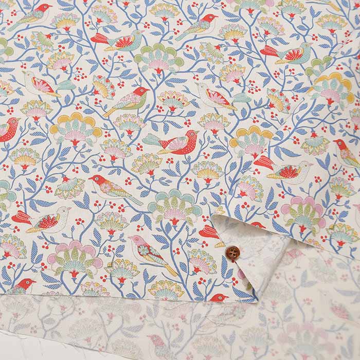 Cotton printed fabric Tilda 2024 S/S Jubilee Bird Tree - nomura tailor