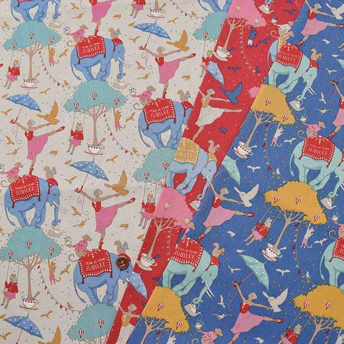 Cotton printed fabric Tilda 2024 S/S Jubilee Circus Life - nomura tailor