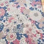 C/L Canvas Printed Fabric KNAP Big Flower - nomura tailor