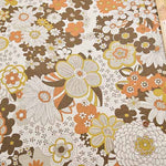 C/L Canvas Printed Fabric KNAP Big Flower - nomura tailor