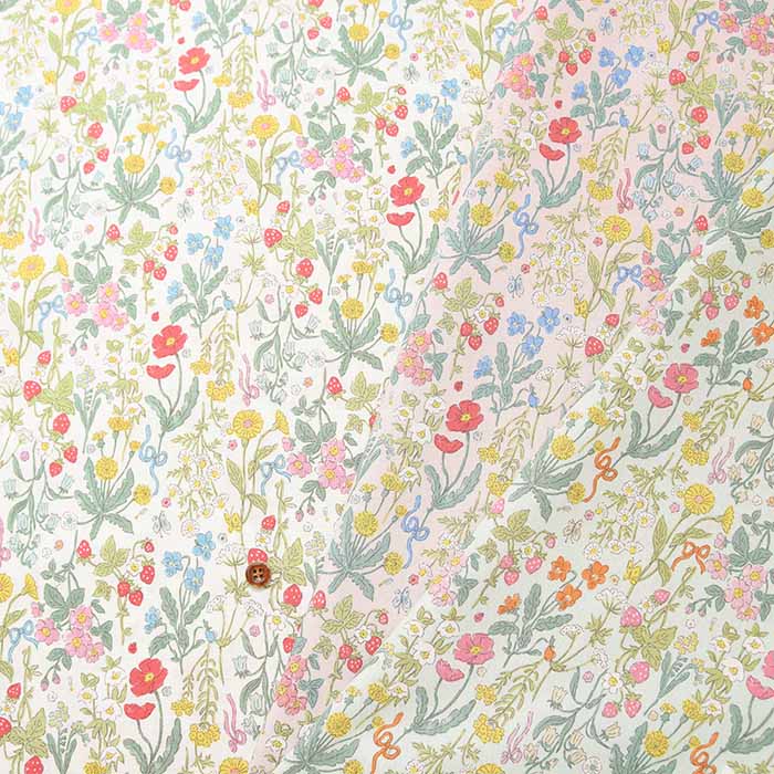 Cotton sheeting print fabric Treasure Box Botanical - nomura tailor