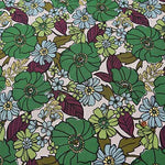 Cotton Ox Printed Fabric JAMBO Large Floral Pattern - nomura tailor