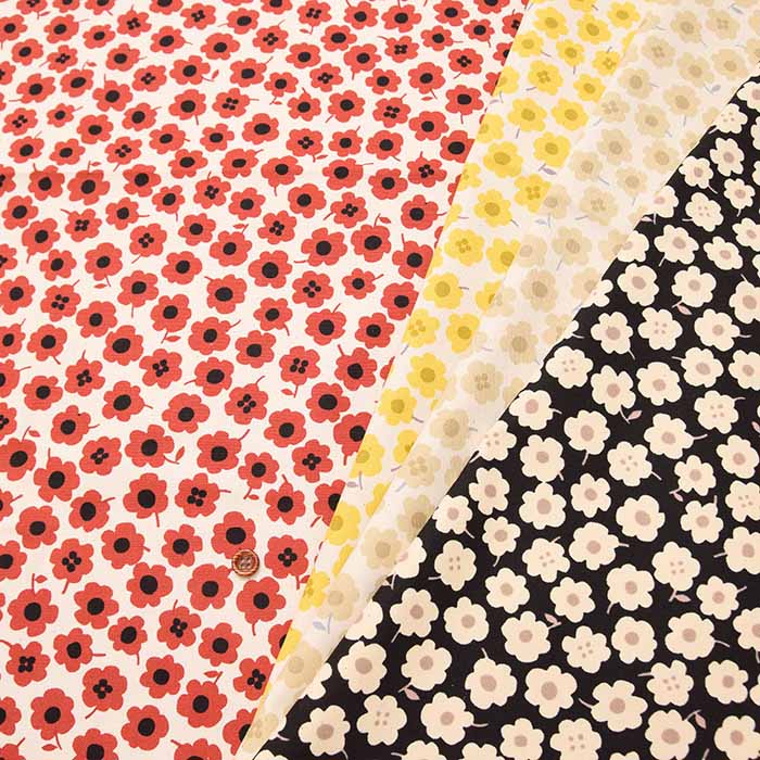 Cotton Ox Printed Fabric Linnea Petite Flower - nomura tailor