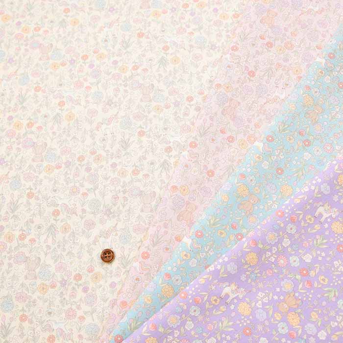 Cotton sheeting print fabric DREAMGIRL Bear - nomura tailor