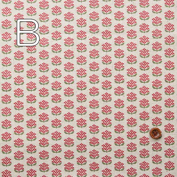 C/L canvas print fabric SASHIKO MOYO Petit Flower - nomura tailor