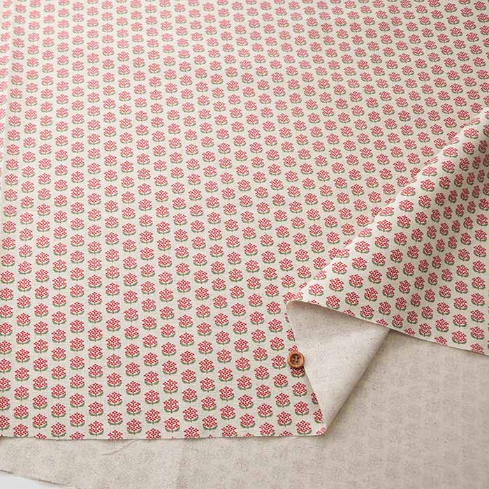 C/L canvas print fabric SASHIKO MOYO Petit Flower - nomura tailor