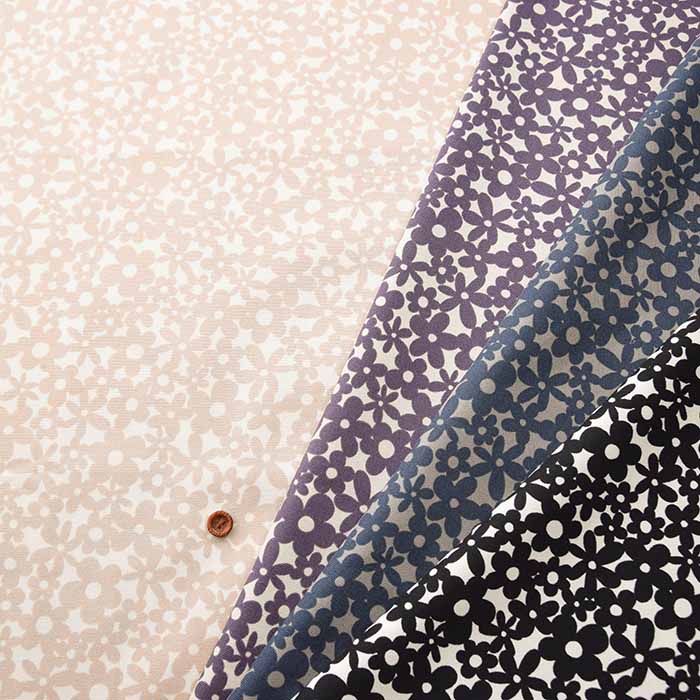 Cotton Ox Printed Fabric Linnea One Tone Flower - nomura tailor