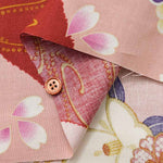 Cotton sheeting printed fabric Yuka Ryusui - nomura tailor