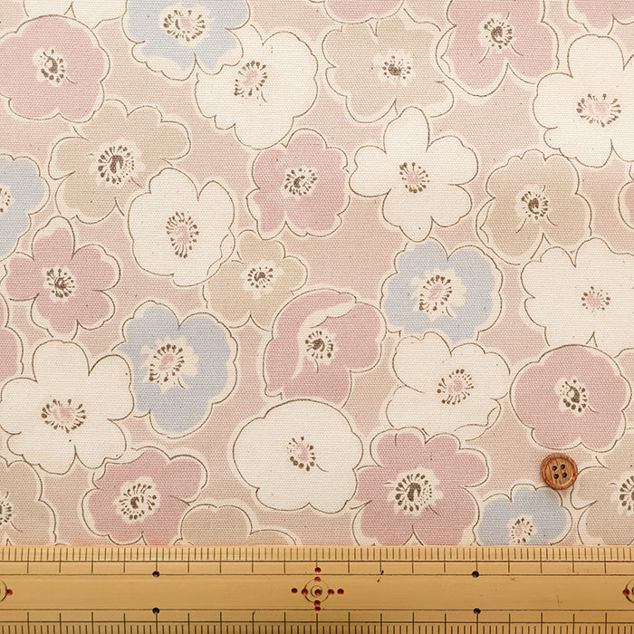 Cotton Oxford Fabric Smorkybotanical Poppy - nomura tailor